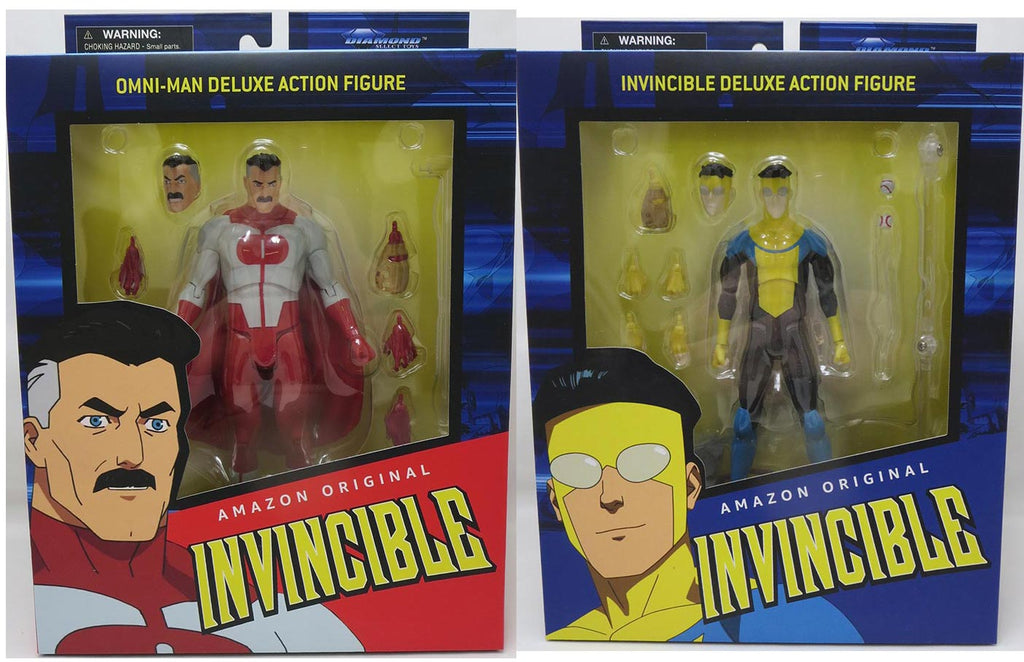 Invincible 7 Inch Action Figure Select Series 1 - Set of 2 (Omni-Man 